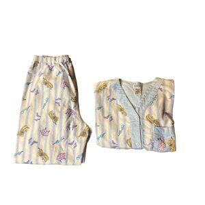 Vintage 1996 Secret Treasures Pajama Set Women’s M Used Cotton Teddy Bears